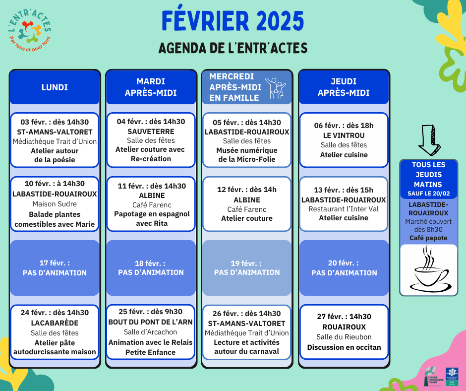 agenda février